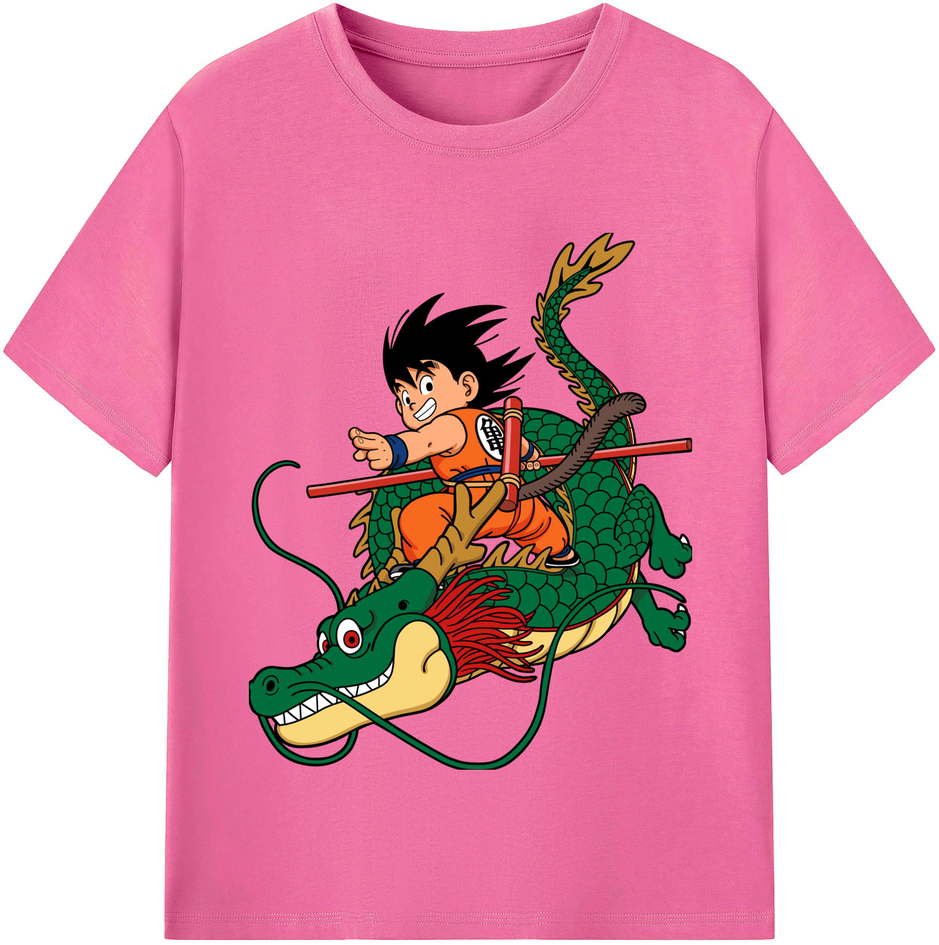 （画像用） ドラゴンボール 孫悟空（そん ごくう）Son Goku カカロット DRAGON BALL Kakarotto レディースカジュアルプリントTシャツ（綿100％）